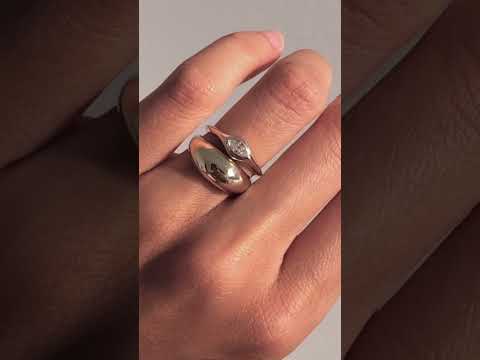 0.25CT-1.0CT Bezel Marquise Cut Moissanite Diamond Engagement Ring