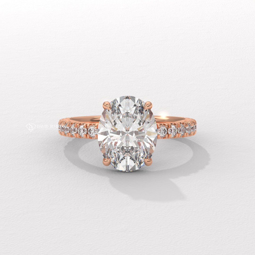  1 carat pave diamond ring price, Pave moissanite rings, Custom pave diamond rings, Heart shape pave rings, Best pave rings for proposals.