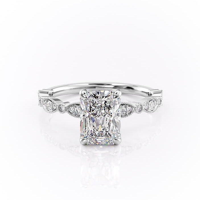 radiant-milgrain-style-moissanite-engagement-ring