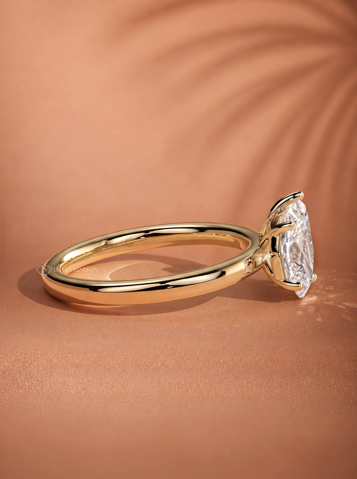 Oval &amp; Pear Lab Grown Diamond Toi Et Moi Engagement Ring