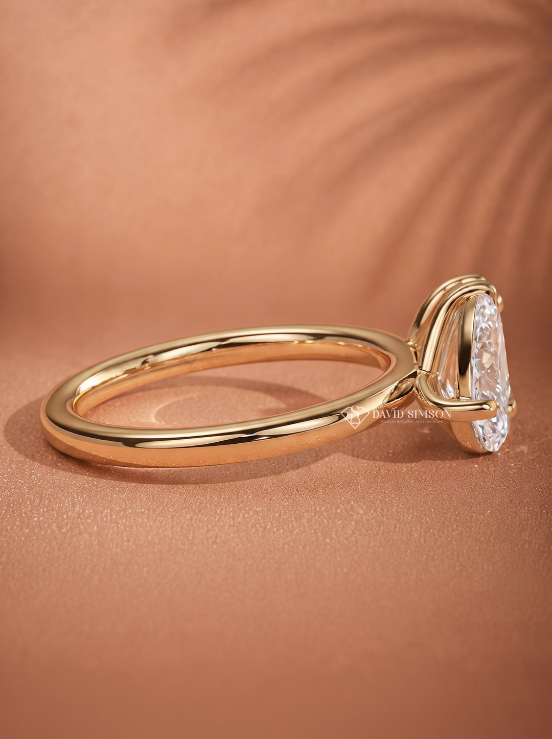 Pear &amp; Emerald Cut Lab Grown Diamond Toi Et Moi Engagement Ring