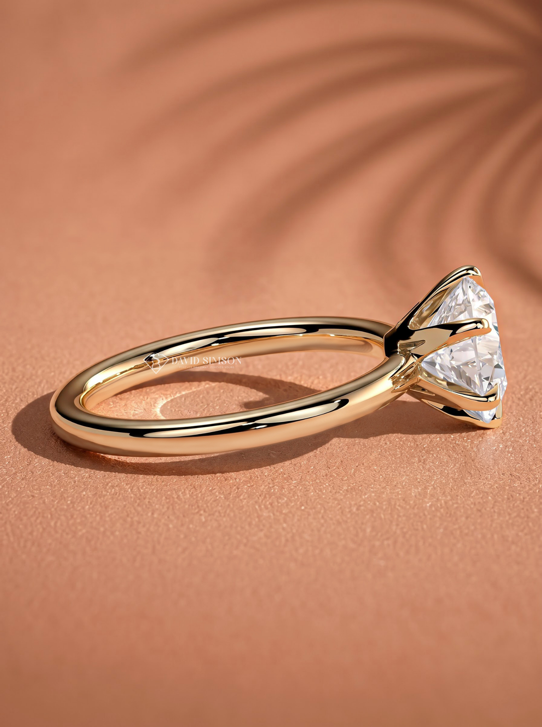 2.0CT to 3.0CT Round Lab Grown Diamond Six Prong Solitaire Engagement Ring