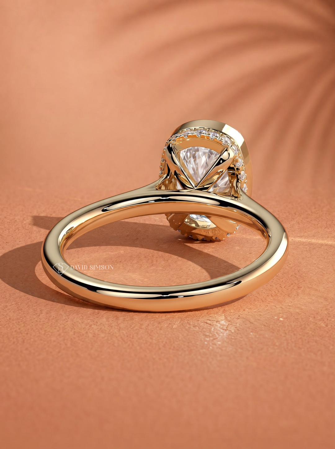 2.0CT to 3.0CT Elongated Cushion Lab Grown Diamond Bezel Set Solitaire Engagement Ring