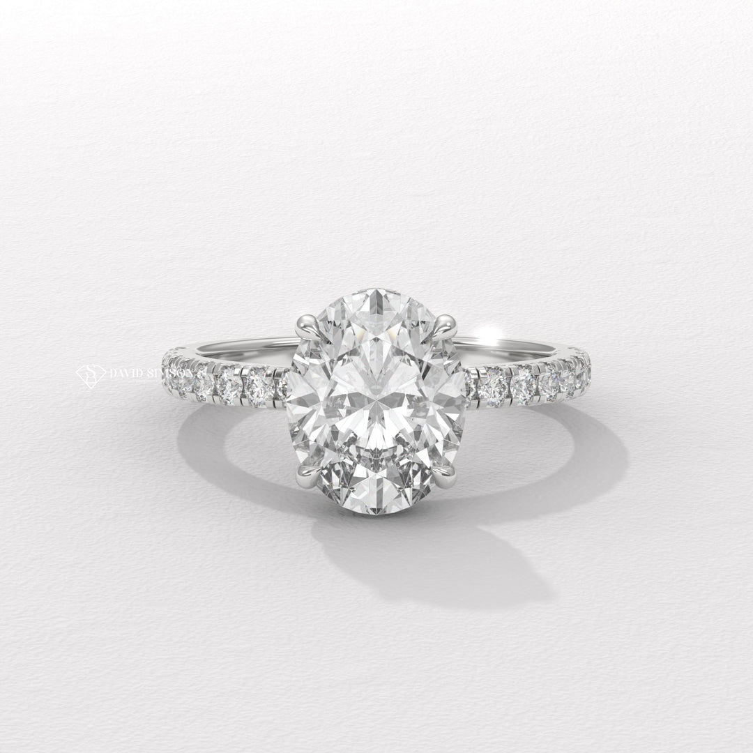 Oval personalized diamond engagement ring, Oval exclusive diamond engagement ring, Oval engraved diamond engagement ring, Oval affordable luxury diamond engagement ring,