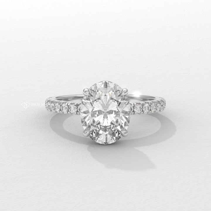 Oval personalized diamond engagement ring, Oval exclusive diamond engagement ring, Oval engraved diamond engagement ring, Oval affordable luxury diamond engagement ring,