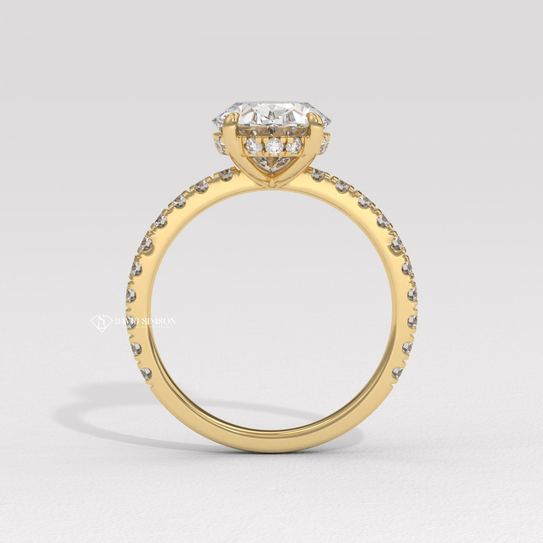 How to choose a pave ring, Pave rings for men, Princess cut pave engagement ring, Hidden halo pave engagement rings, Pave ring price guide, Vintage pave diamond rings,