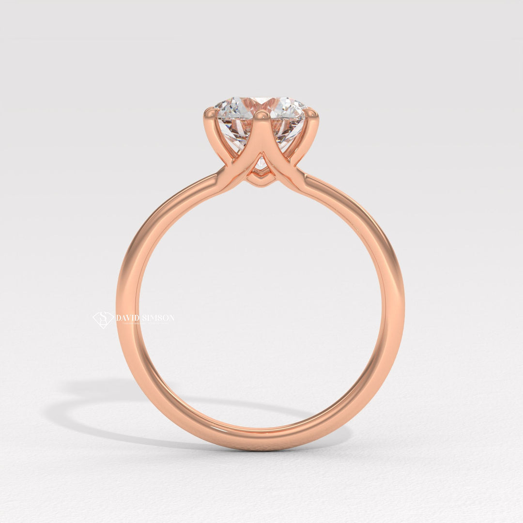 diamond engagement ring, Round brilliant cut diamond engagement ring, Round ideal cut diamond engagement ring, Round excellent cut diamond engagement ring,