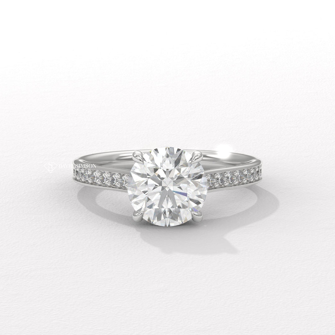 Round good cut diamond engagement ring, Round top-rated diamond engagement ring, Round online diamond engagement ring, Round local diamond engagement ring