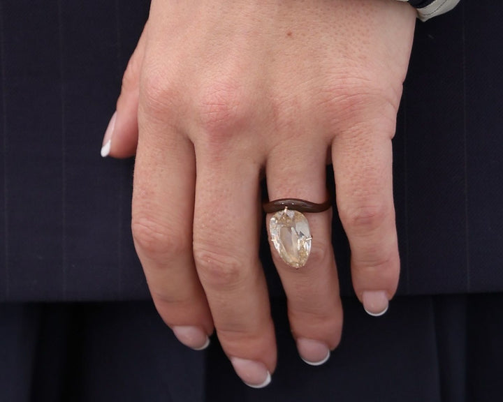 11.0CT Oval Cut Diamond Scarlett Johansson Inspired Engagement Ring