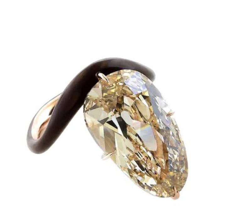 11.0CT Oval Cut Diamond Scarlett Johansson Inspired Engagement Ring