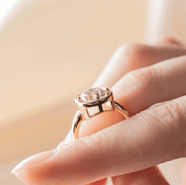 stylish cushion cut ring

