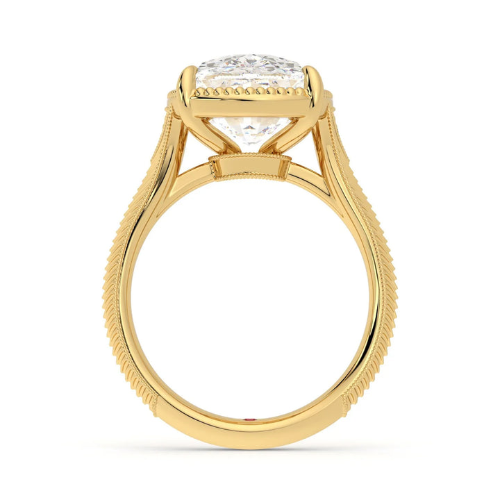 Taylor Swift Inspired Elongated Cushion Vintage Engagement Ring