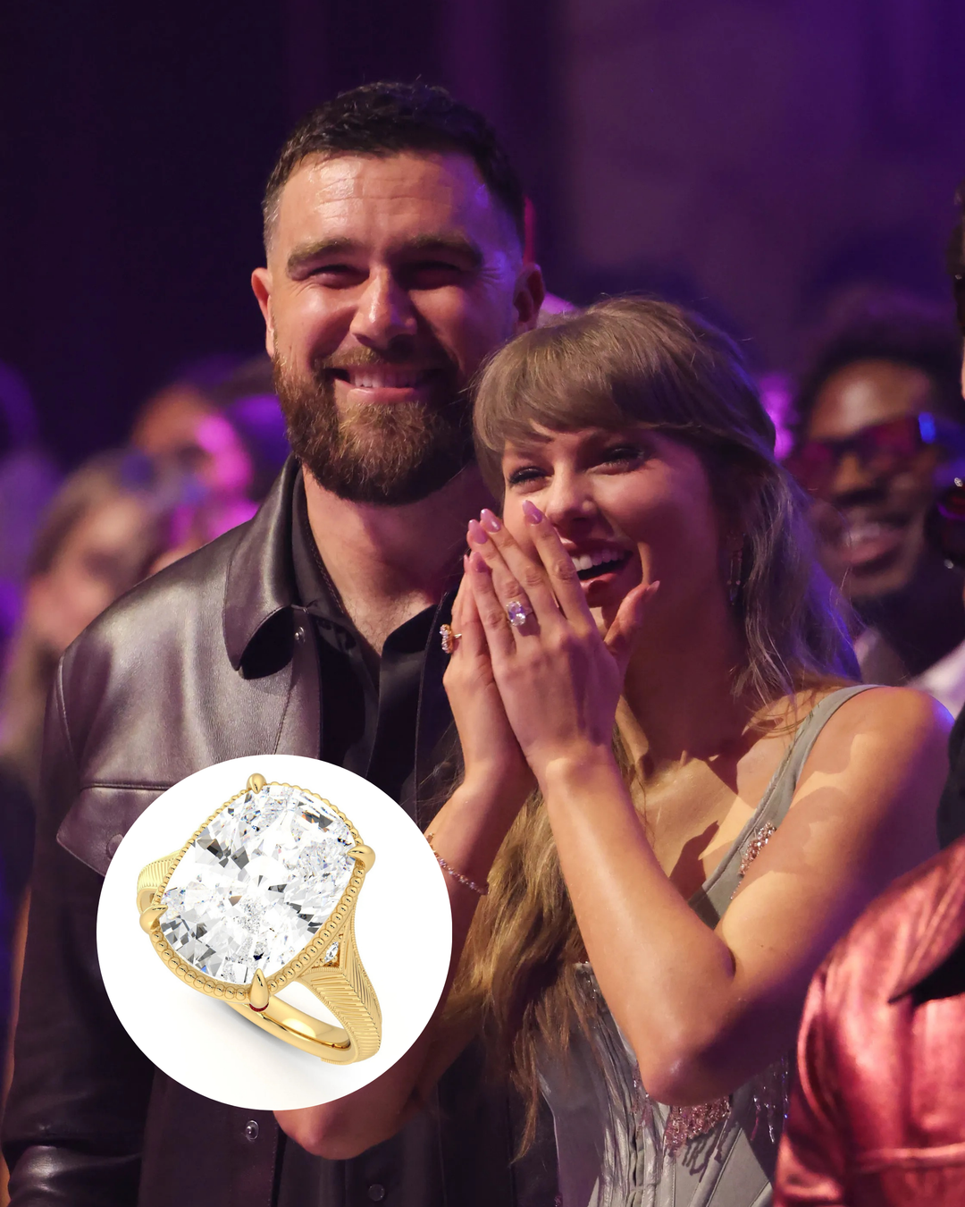 Taylor Swift Inspired Elongated Cushion Vintage Engagement Ring