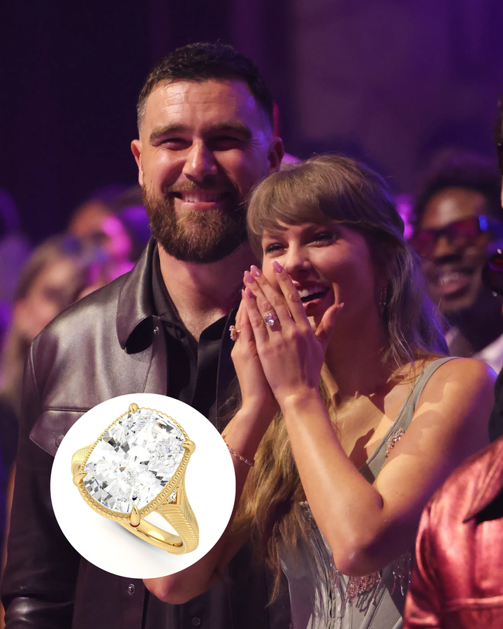 Taylor Swift Inspired Elongated Cushion Vintage Engagement Ring