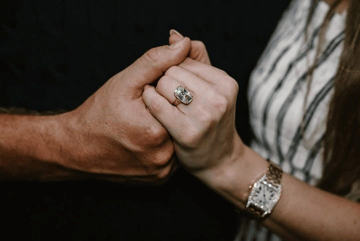 Taylor Swift Inspired Elongated Cushion Vintage Engagement Ring