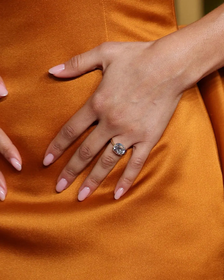 Zendaya Inspired East-West Cushion Diamond Engagement Ring