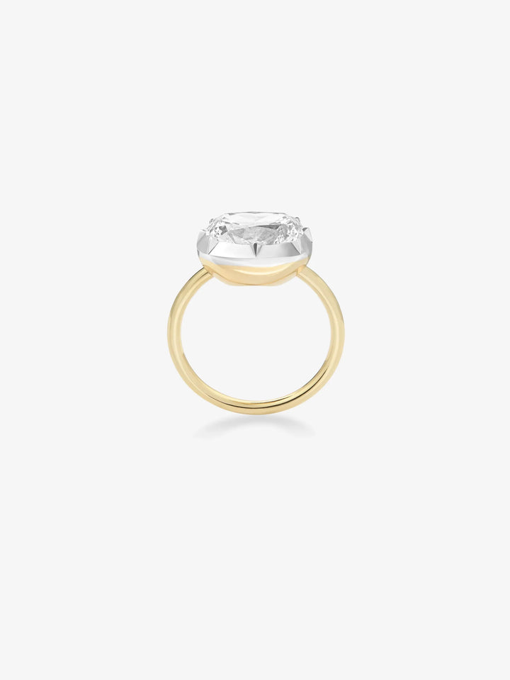 Zendaya Inspired East-West Cushion Diamond Engagement Ring