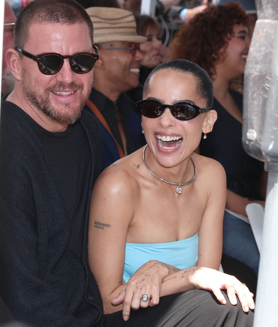 Zoe Kravitz inspired engagement ring in luxury jewelry