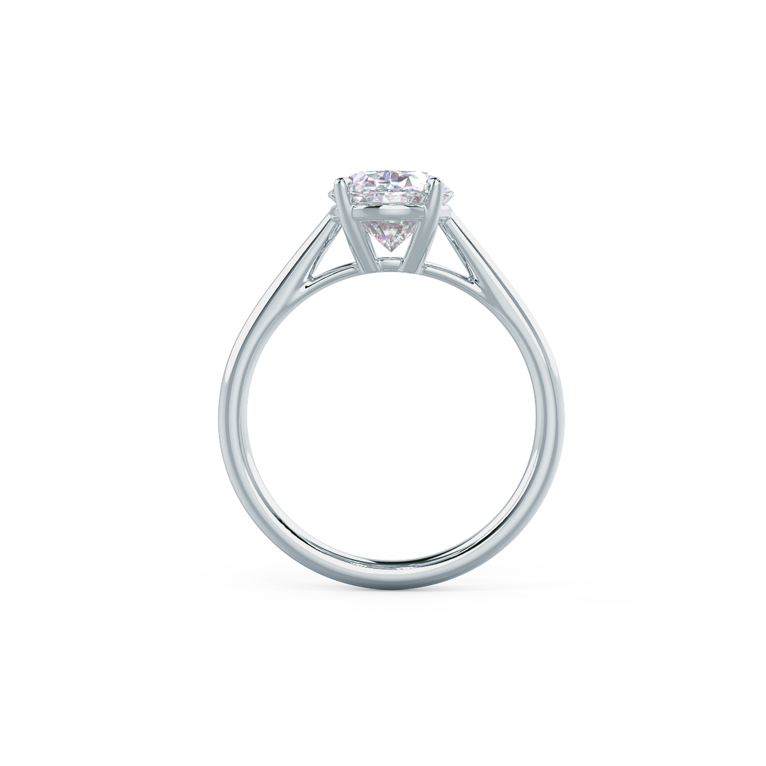 1.75ct Oval Cut Solitaire Moissanite 14K Gold Engagement Ring