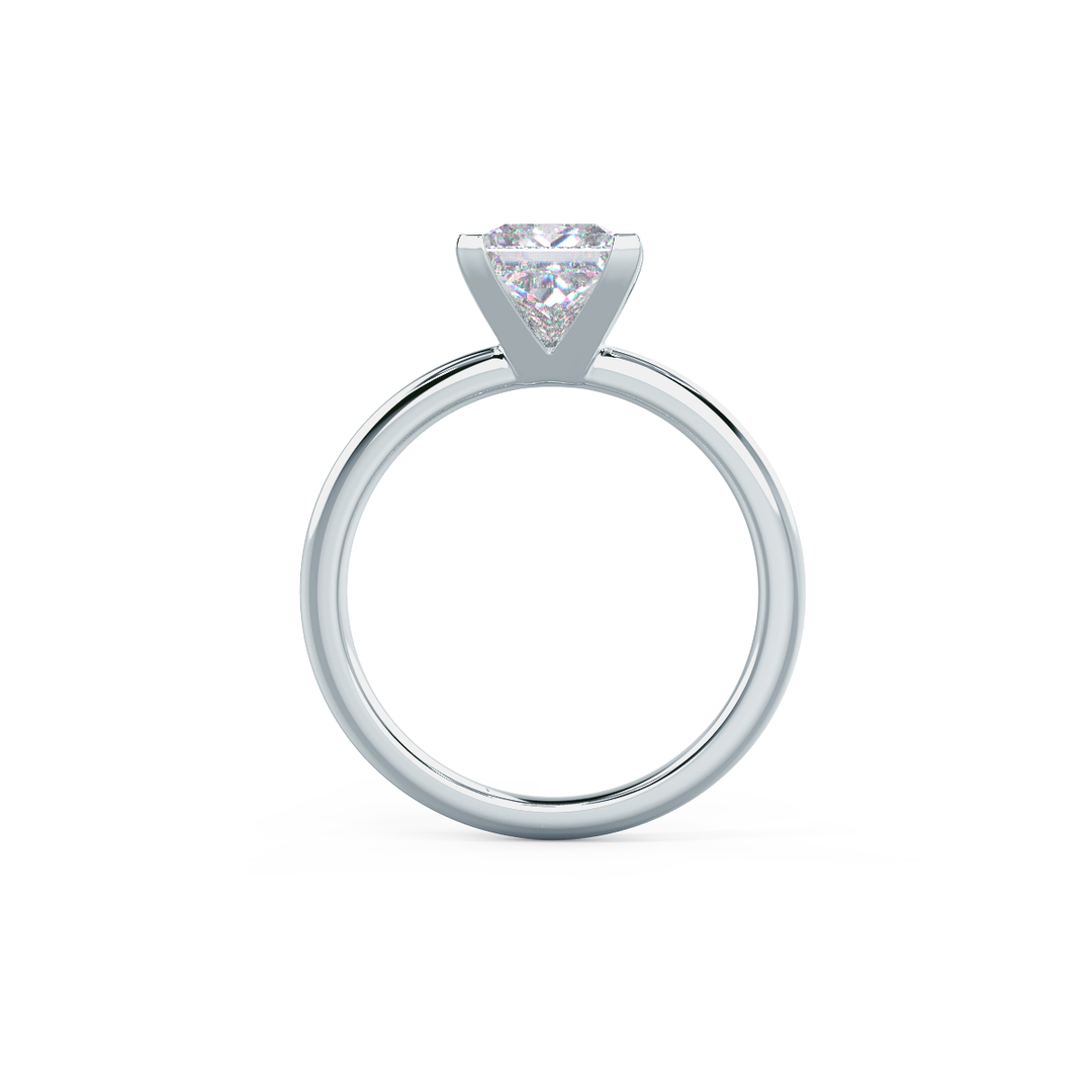 1.75ct Princess Cut Moissanite Diamond Classic Solitare Engagement Ring