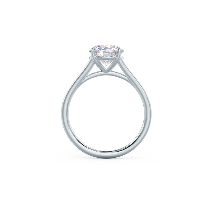 1.50ct Round Cut Moissanite Diamond Split Shank Solitaire Engagement Ring