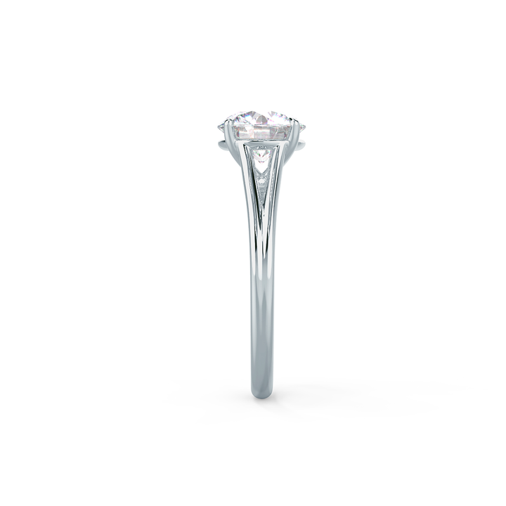 1.50ct Round Cut Moissanite Diamond Split Shank Solitaire Engagement Ring