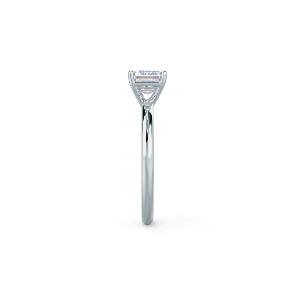 1.75ct Emerald Cut East-West Moissanite Diamond Engagement Ring