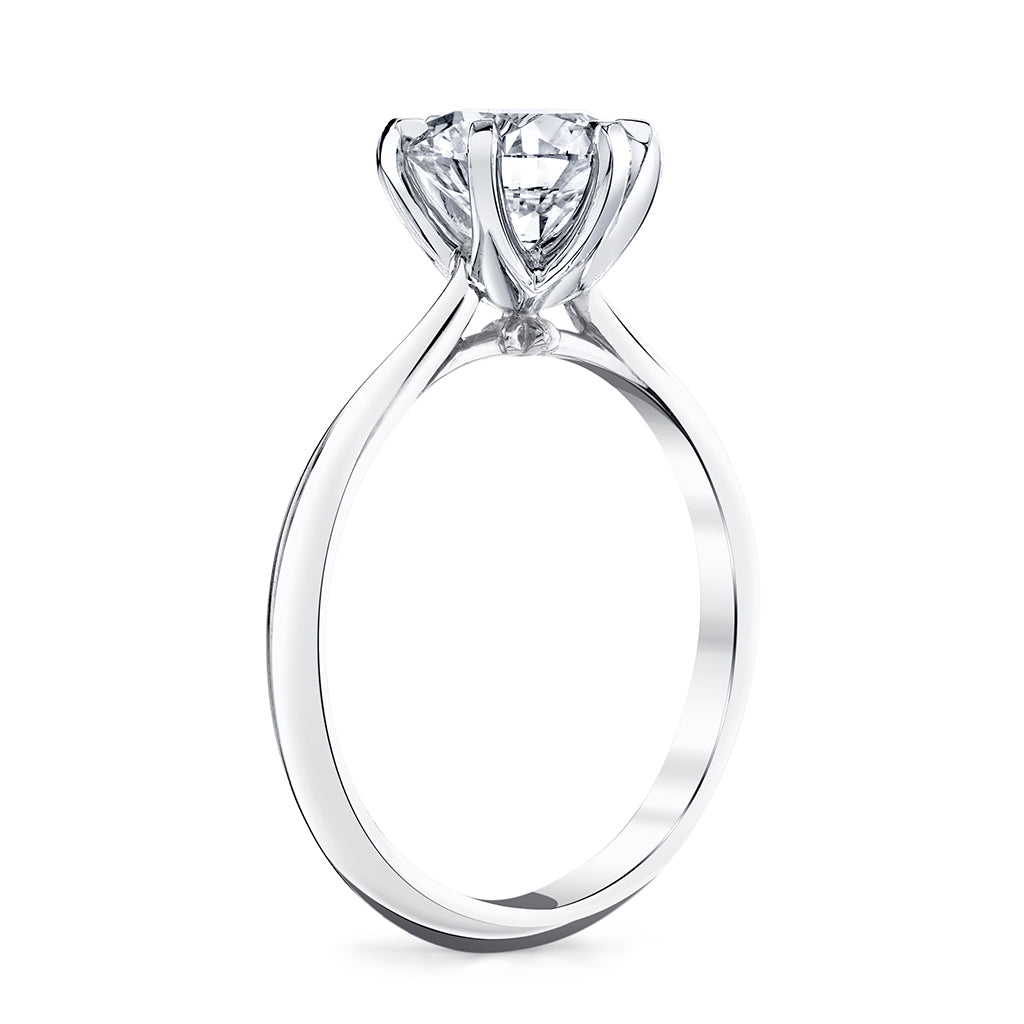 3.01CT Round Cut Solitaire Moissanite Diamond Engagement Ring