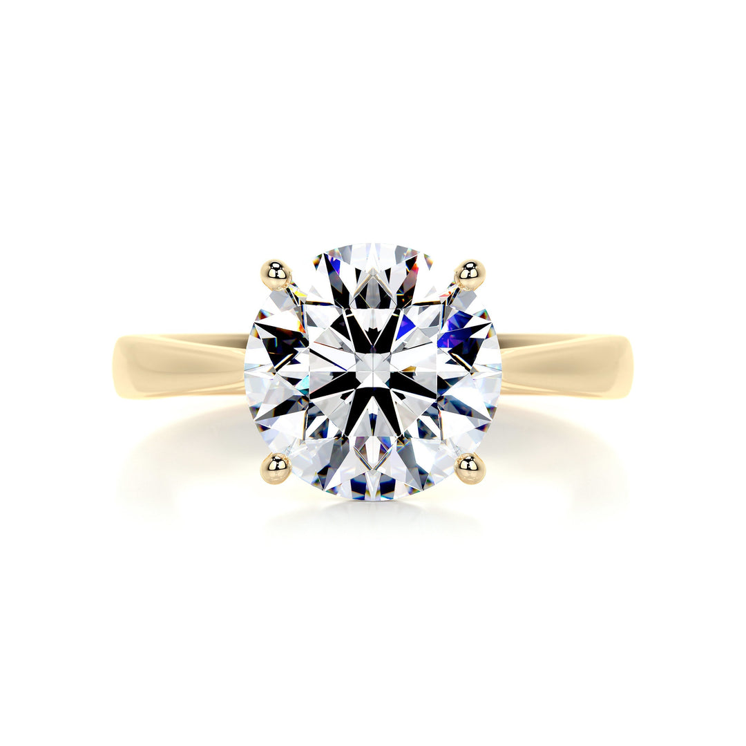 2.50ct Round Cut Moissanite Solitaire Setting Engagement Ring