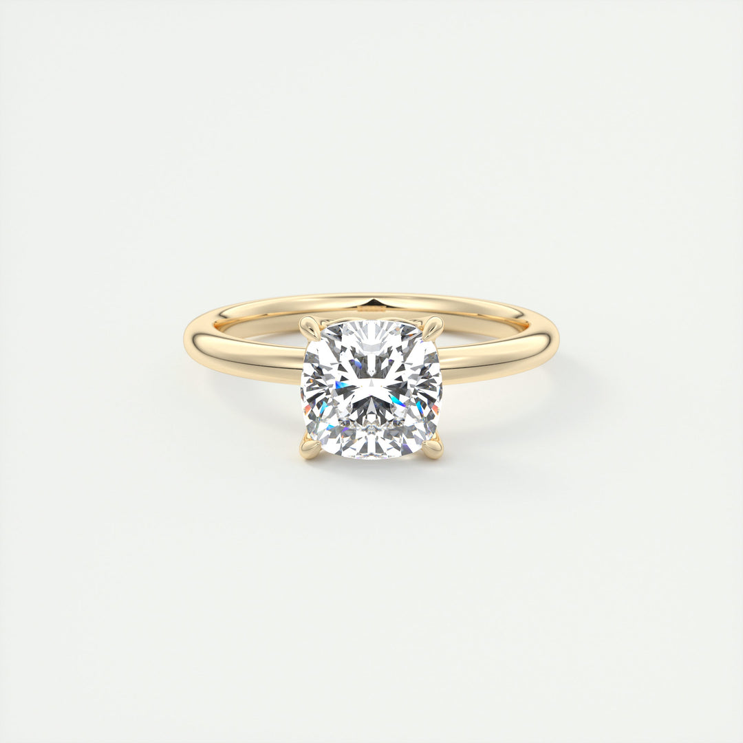 2 CT Cushion Cut Diamond Moissanite Engagement Ring