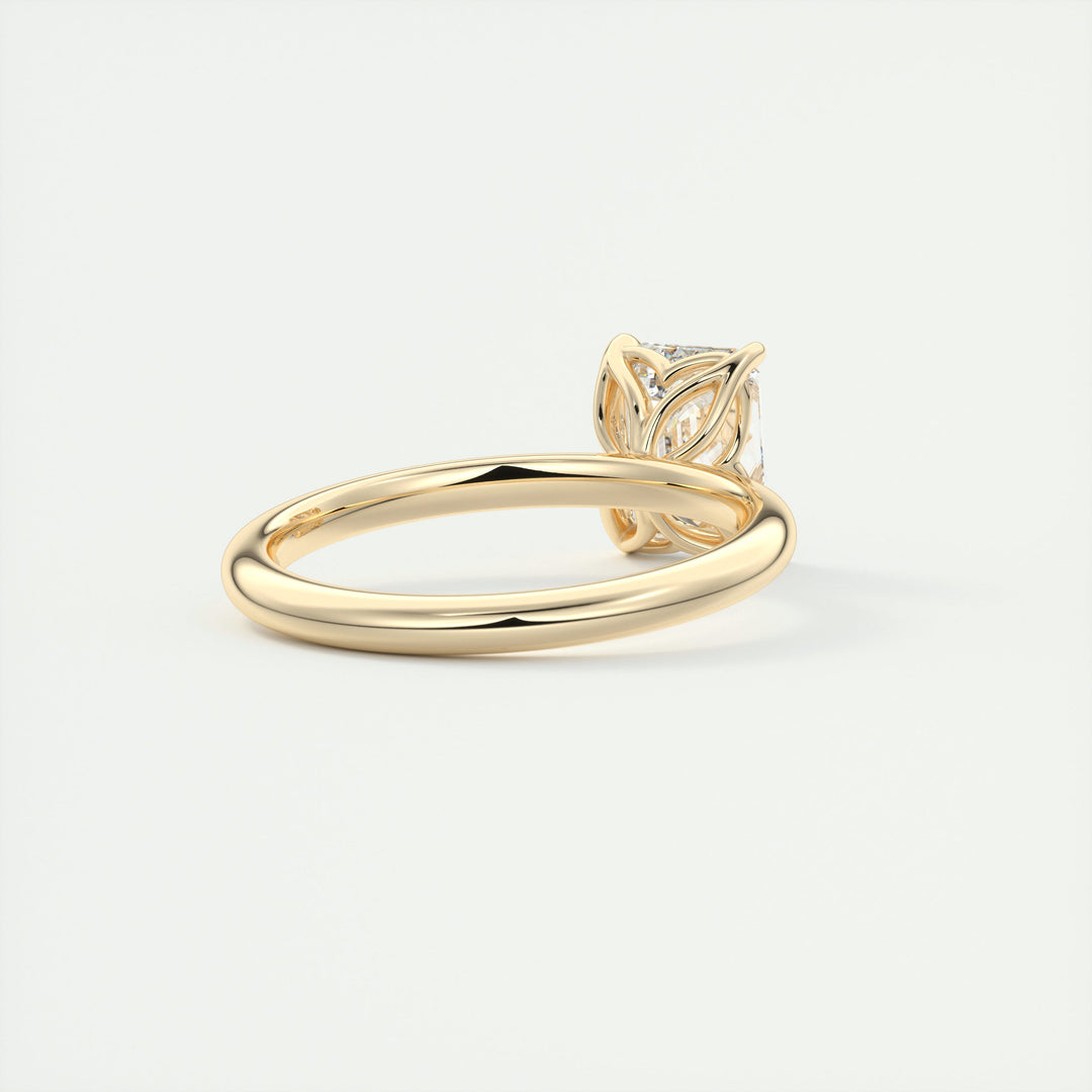 2 CT Emerald Cut Diamond Moissanite Engagement Ring